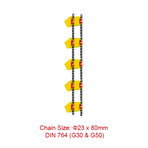 Fixed Competitive Price Elevator Machine - Conveyor and Elevator Chains – 23*80mm DIN 764 (G30 & G50) Round Steel Link Chain  – Chigong