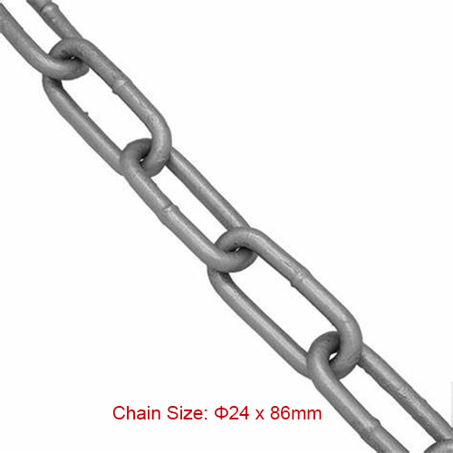 OEM/ODM Factory Long Link Fishing Chain - Fishing Chains – 24*86mm DIN763, DIN764, DIN766 Aquaculture Mooring Chain – Chigong