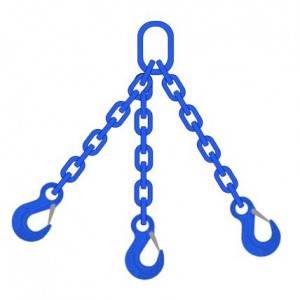 Grade 100 (G100) Chain Slings – Dia 50mm EN 818-4 Two Legs Chain Sling