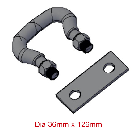 36mm Din 745 chain shackle