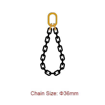 OEM/ODM China Lifting Round Steel Link Chain - Grade 80 (G80) Chain Slings – Dia 36mm EN 818-4 Endless Sling One Leg – Chigong