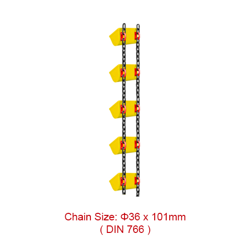Leading Manufacturer for Modi Wire Rope Sling - Conveyor and Elevator Chains – 36*101mm DIN 766 Round Steel Link Chain  – Chigong