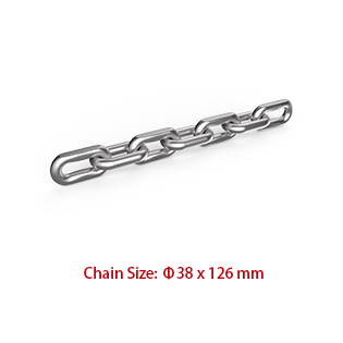 Wholesale Price China Mining Round Steel Link Chain - Mining Chains – 38*126mm DIN 22255 Flat Link Chain – Chigong