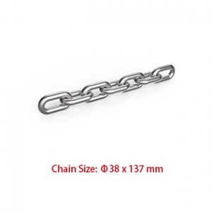 China wholesale Fasing Flat Link Mining Chain - Mining Chains – 38*137mm DIN22252 Round Link Chain – Chigong