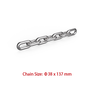 China wholesale Fasing Flat Link Mining Chain - Mining Chains – 38*137mm DIN22252 Round Link Chain – Chigong