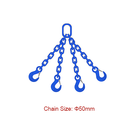 Low MOQ for Chain Pulley Lift - Grade 100 (G100) Chain Slings – Dia 50mm EN 818-4 Four Legs Chain Sling – Chigong