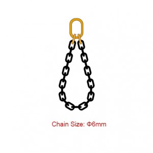 Grade 80 (G80) Chain Slings – Dia 6mm EN 818-4 Endless Sling One Leg