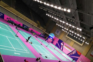 Seven Continents LED Sports lighting serviced 2016 Macao Badminton Open match