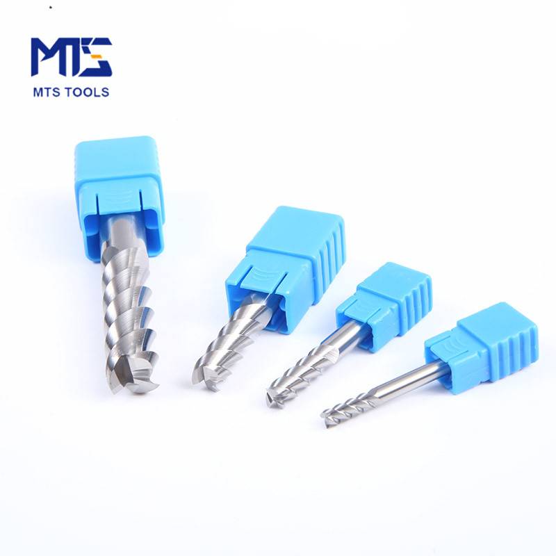 45 HRC Carbide 3 Flute Standard Length End Mills for Aluminum single-edge (2)