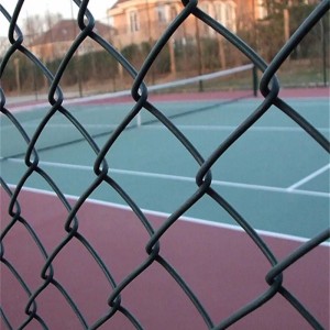 High security Home garden PVC coated or galvanized chain link fence for basketball court fence