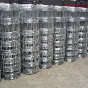 High security galvanized hinge joint knot field fence or cattle fence