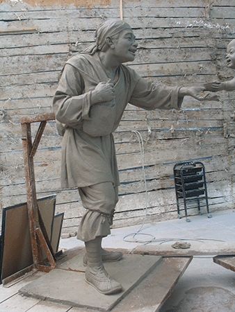 Fiberglass statue Character sculpture customization (2)