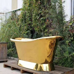 Indoor home-copper bathtub garden sculpture