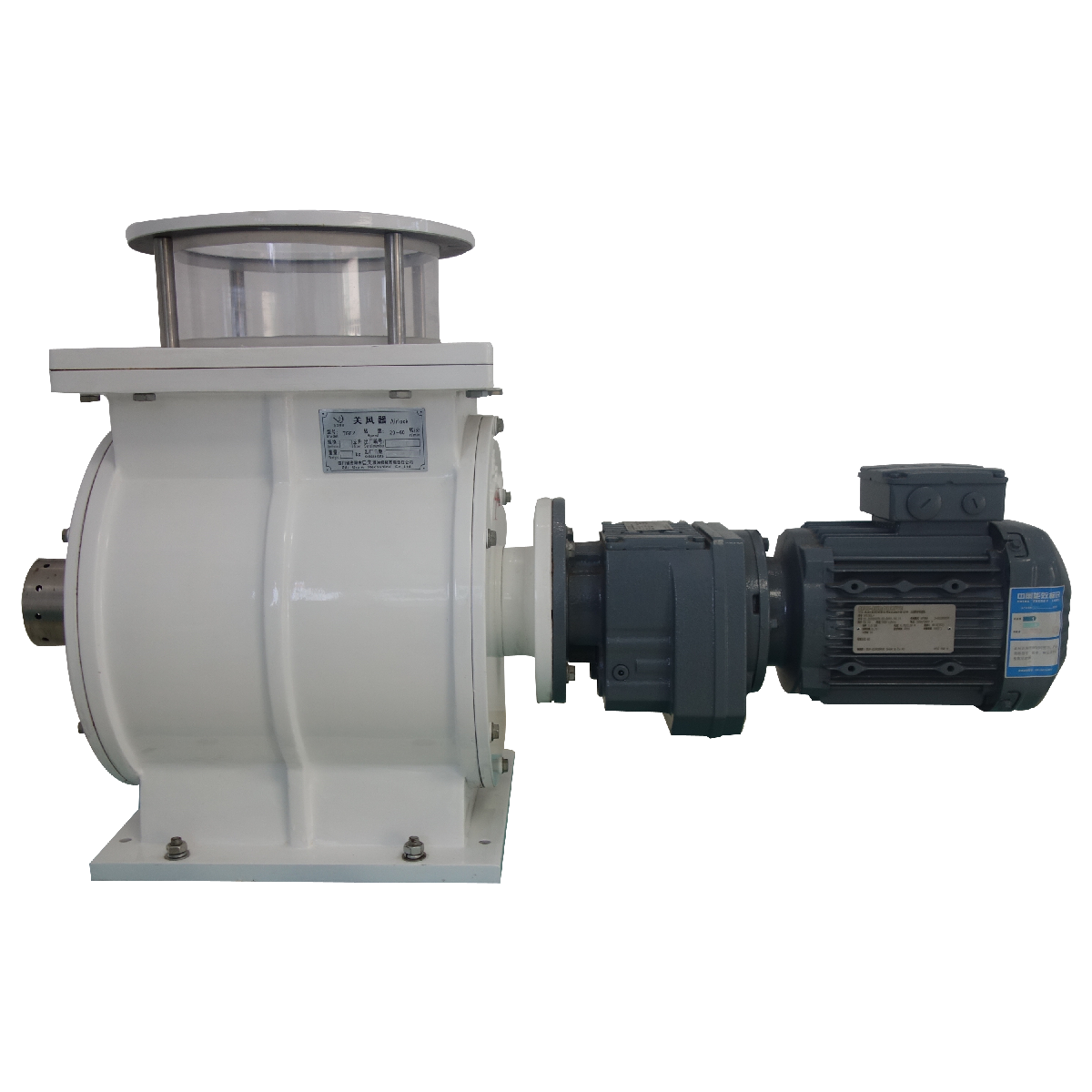 How a rotary airlock valve work in the pneumatic conveying system ?