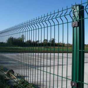 welded curved welded metal outdoor wire mesh 3d fence panel