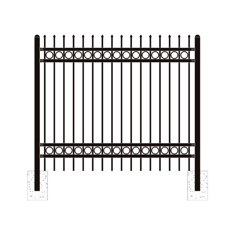 Cheap Spear Top Metal Fence Panelsornamental Wrought Iron Fencing 1