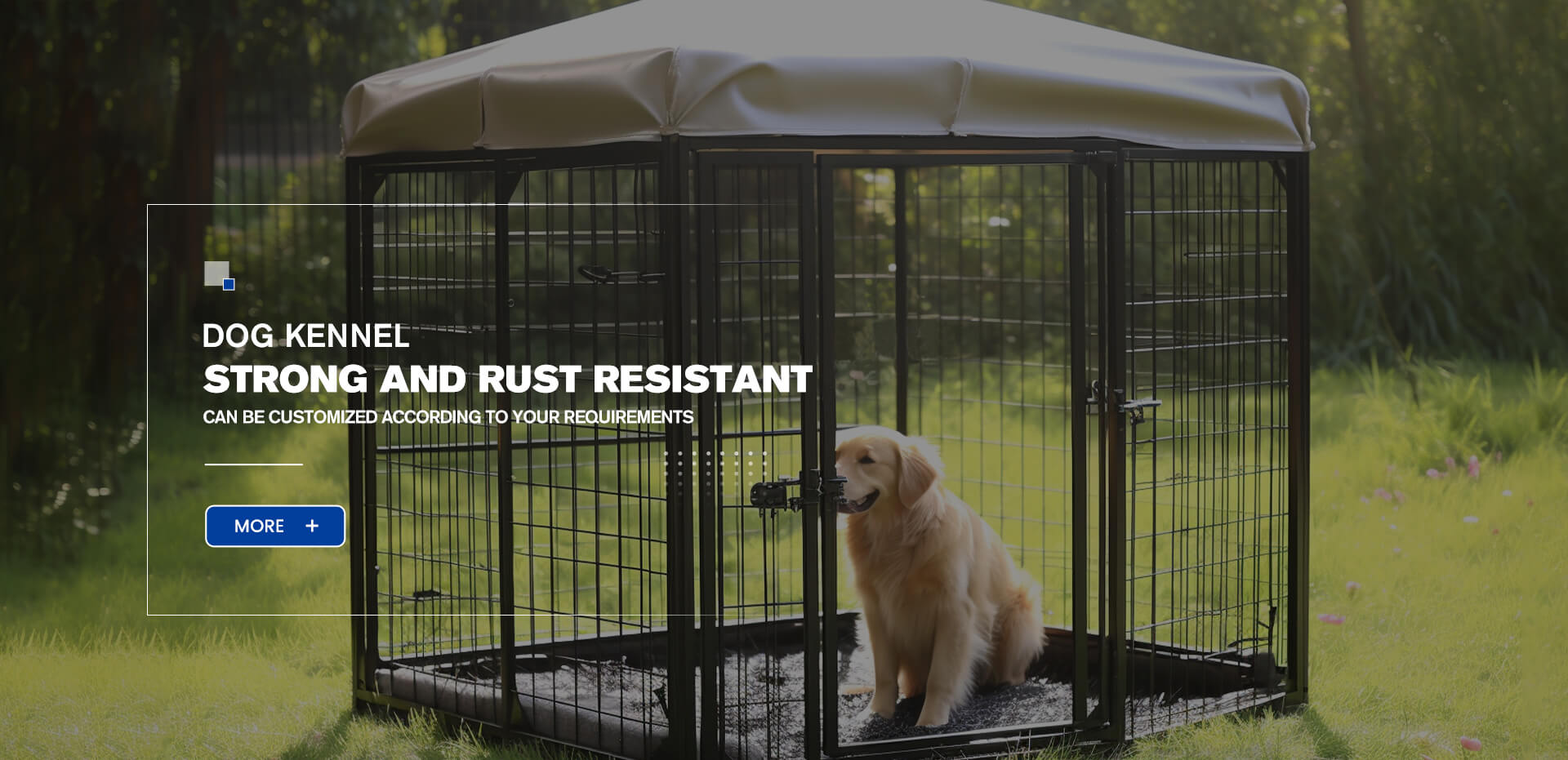 DOG KENNEL STRONG AND RUST RESISTANT