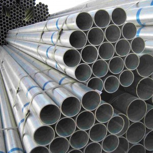 Hot dip galvanized steel pipe low pressure fluid pipeline Q235 A106 A53