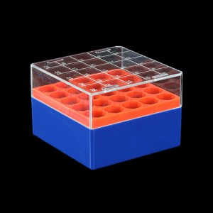 Scatola di almacenamento criogenica da 25 pozzi per PC, 5 × 5