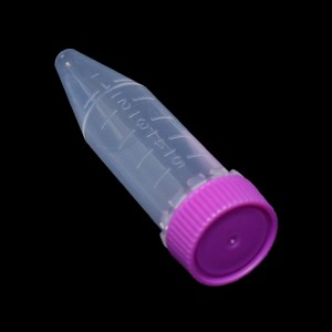 centrifuge tube, screw cap,   5ml,  conical bottom