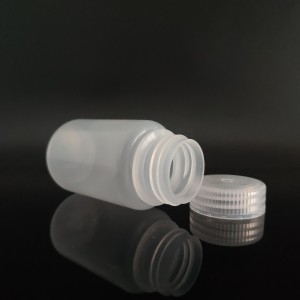 125ml plastic reagent bottles, PP, wide mouth, transparent / brown