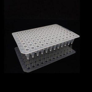 0.2ml 96 well natural color PCR plate no skirt