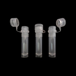 2.0ml natural color sample collection tube,  free-standing bottom, loop cap