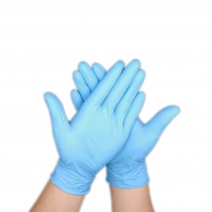disposable nitrile protective gloves