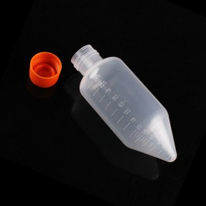 स्क्रू कैप शंक्वाकार पारदर्शी सेंट्रीफ्यूज बोतल 175 225 250 500 मि.ली. कोई एंजाइम नहीं, कोई पाइरोजेन नहीं