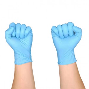 disposable nitrile protective gloves
