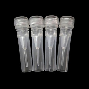 0.5ml natural color sample collection tube, free-standing bottom