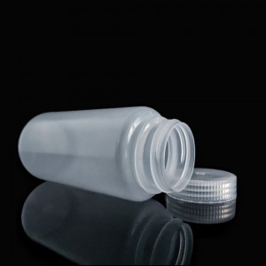 HDPE/PP Wide-mouth 500ml Plastic Reagent Bottles, Nature/White/Brown