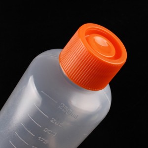 Screw Cap Conical Transparent Centrifuge Bottle 175 225 250 500ml គ្មានអង់ស៊ីម គ្មាន Pyrogen