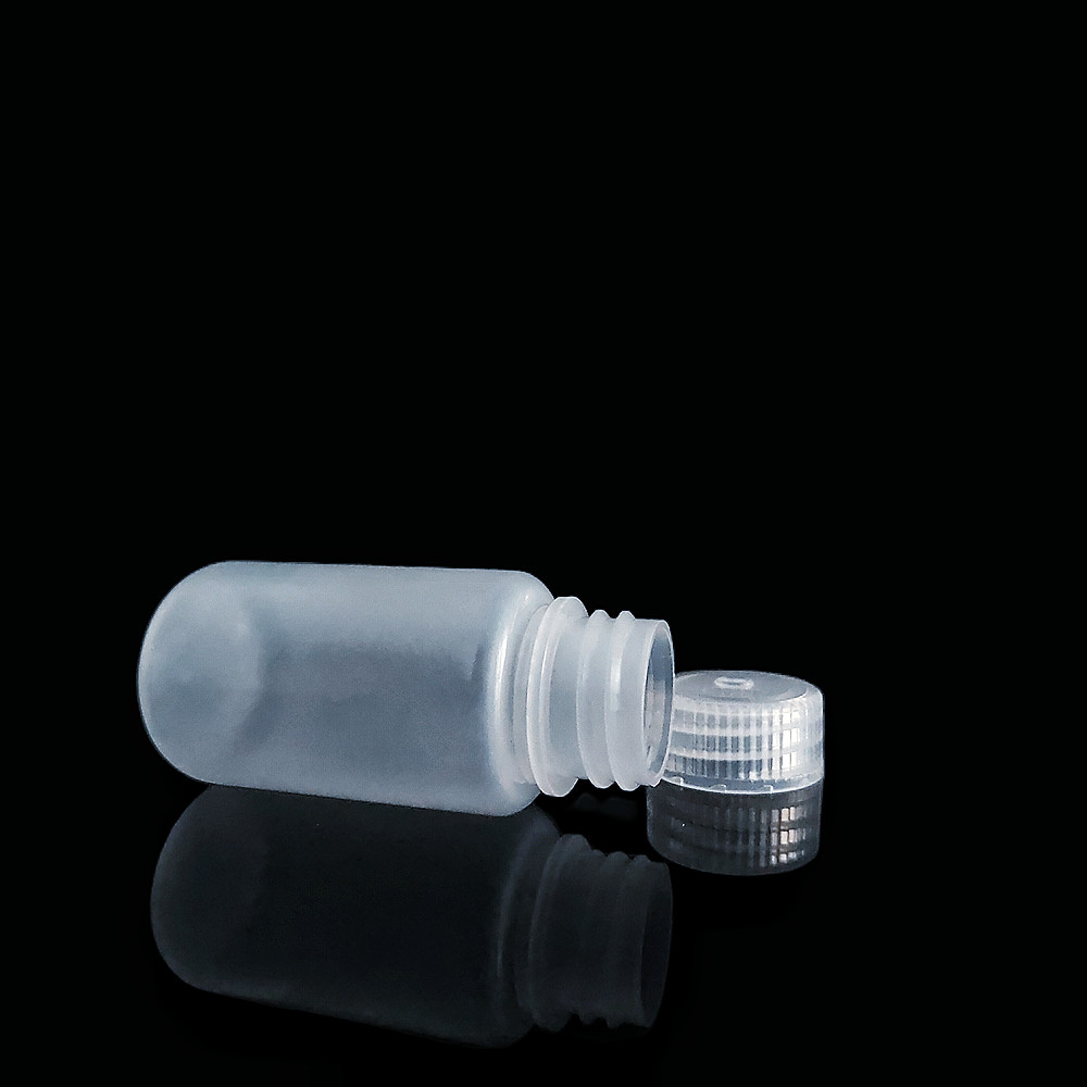 एचडीपीई/पीपी वाइड-माउथ 60 मिलीलीटर प्लास्टिक अभिकर्मक बोतलें, प्रकृति/सफेद/भूरा