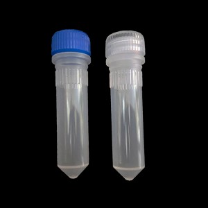 2.0ml natural color sample collection tube,  conical bottom, screw cap