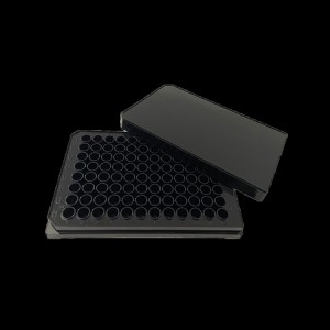 cell culture plate, 96 wells, black