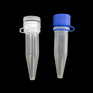 1.5ml natural color sample collection tube,  conical bottom, loop cap