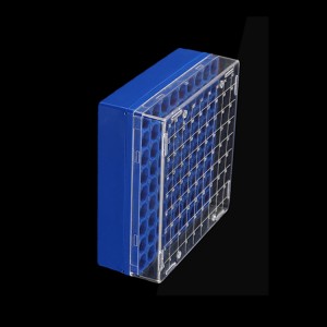 Caixa de armazenamento criogênica PP de 81 poços, 9×9