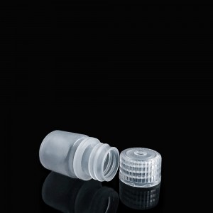 HDPE/PP Wide-mouth 8ml Plastic Reagent Bottles, Nature/White/Brown
