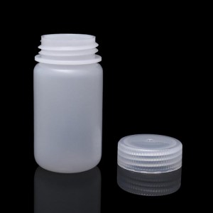 Disseny especial per a l'ampolla Regent del laboratori de la Xina HDPE rodona transparent de 15 ml amb contenidor de reactius de boca ampla per a productes químics