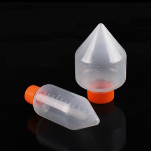 Alta calidad para Bkmam 250 ml tubo cónico esterilizable en autoclave PP estéril botella de centrífuga de boca ancha
