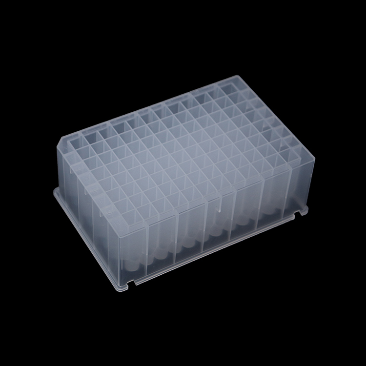 Factory Customized Glass Sample Vials - Conical bottom 2.2ml square 96 deep well plate – Labio