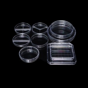 Low MOQ for Disposable Vented Square Rectangular Grid Plastic Sterile Clear 35mm 60mm 70mm 90mm 100mm 130mm 150mm PS Petri Dish Science Culture Dish for Laboratory