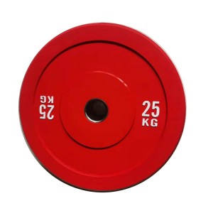 Weight Lifting Color Rubber Bumper Plate