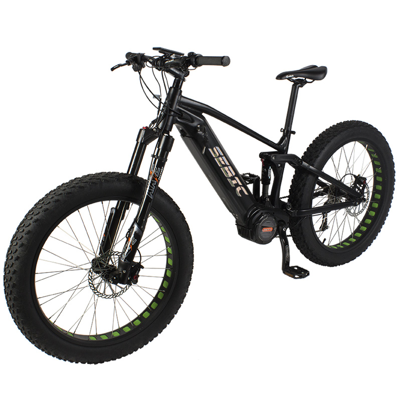 Quality Inspection for Retro Ebike Wholesaler - Full suspension fat tire mid drive motor 1000W  mountain electric bike – Funncycle detail pictures