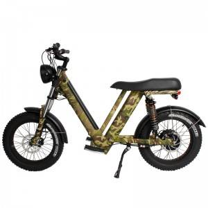 SEBIC 20″ 48V 750W rear motor 12.5Ah single speed fat electric bike（Model：Cruiser）