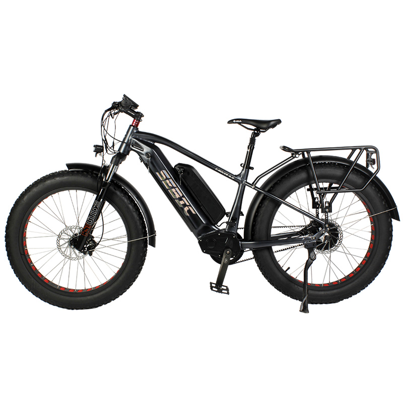 SEBIC 26″ 48V 750W rear motor 17.5Ah+14Ah belt dual battery fat electric bike（Model：E-ROVER 4.0） Featured Image