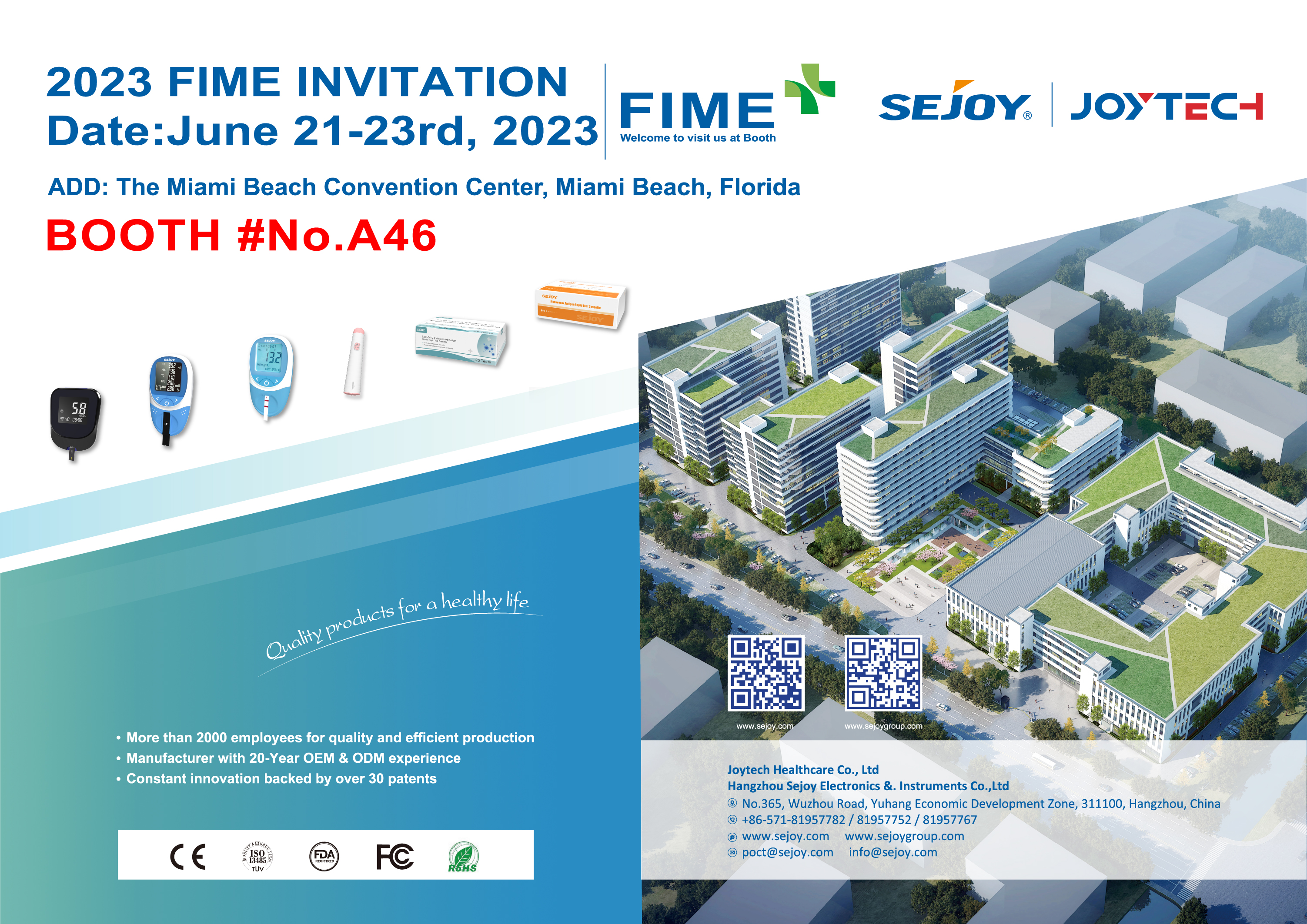 Exhibition Invitation -2023 FIME joy to meet you in Miami!