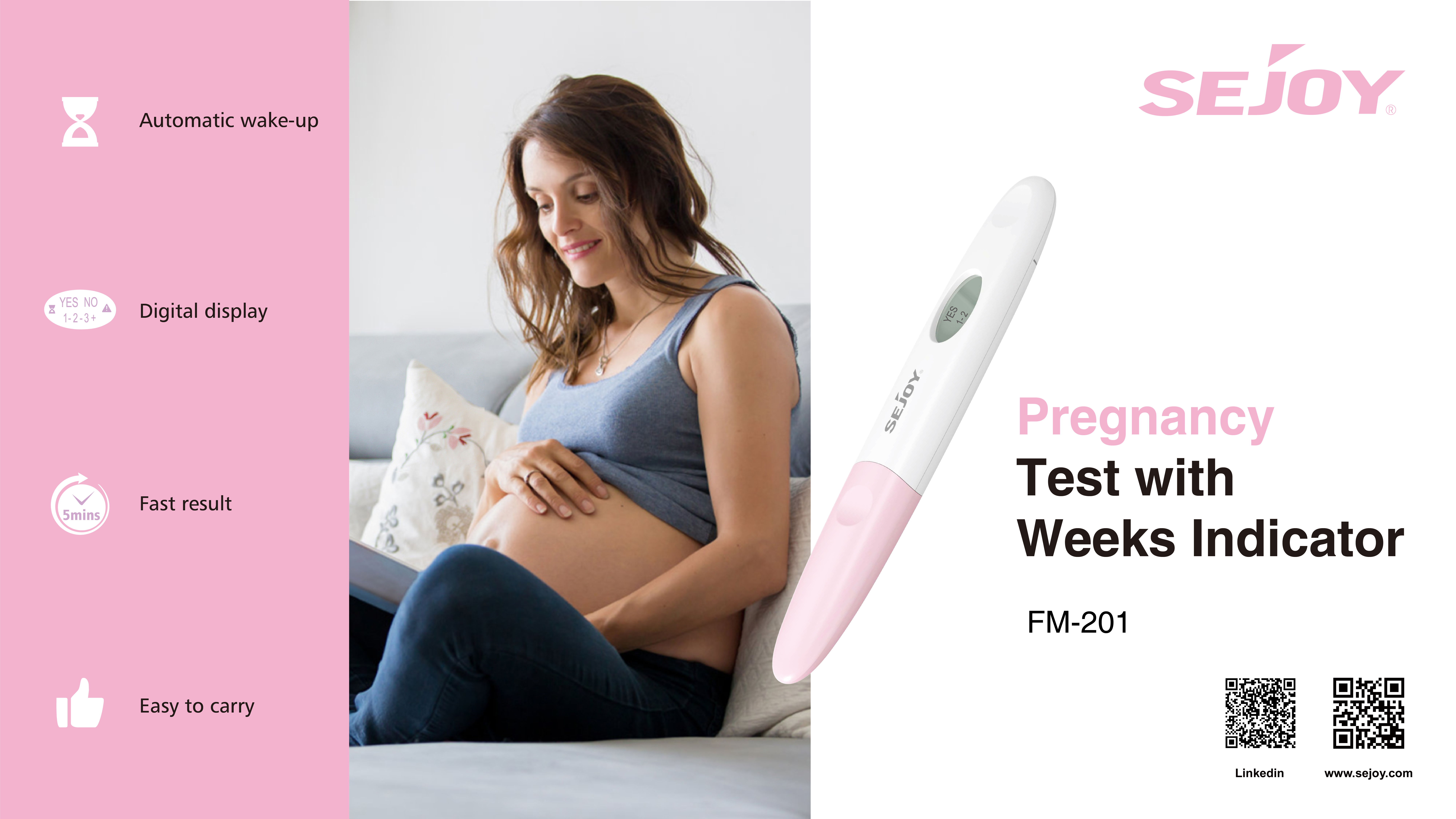 Pregnancy Test with Weeks Indicator