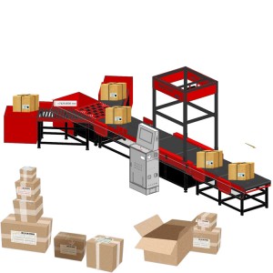 Conveyor Belt Scanner Dimension And Weight Sorting Machine Weighing Conveyor